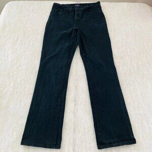 NYDJ Womens Black High Rise Five Pocket Design Bootcut Denim Jeans Size 12